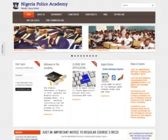 Polac.edu.ng(NIGERIA POLICE ACADEMY) Screenshot