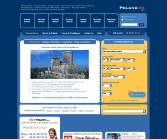 Poland4U.com(Poland hotels) Screenshot