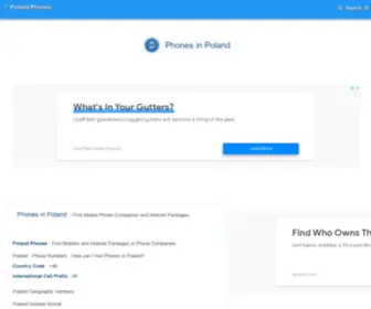 Polandtelephones.com(Poland Telephones) Screenshot
