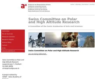 Polar-Research.ch(Swiss Academies of Arts and Sciences) Screenshot