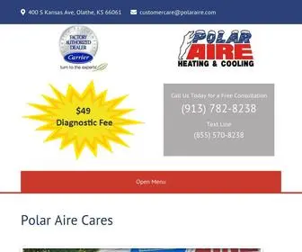 Polaraire.com(Heating & Cooling Company) Screenshot