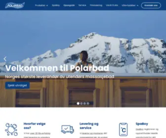 Polarbad.no(Norges største leverandør av massasjebad) Screenshot