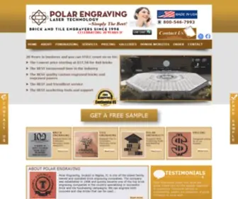 Polarengraving.com(Custom Engraved Memorial Bricks Fundraising Company) Screenshot