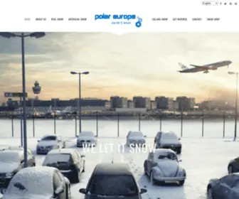 Polareurope.com(The Fastest and Most Trusted Snow Supplier in the World) Screenshot