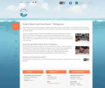 Polaris-Dive.com(Diving Philippines Polaris Beach and Dive Resort) Screenshot