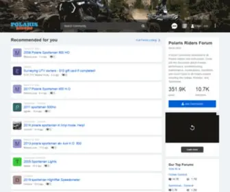 Polarisriders.com(Polaris Riders Forum) Screenshot