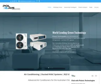 Polaristechnologies.com.au(Air Conditioning Sydney. Ducted air conditioning systems for commercial and residential) Screenshot