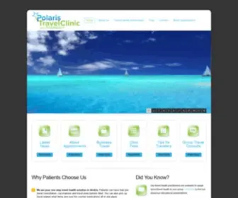 Polaristravelclinic.ca(Polaris Travel Clinic and Pharmacy in Airdrie) Screenshot