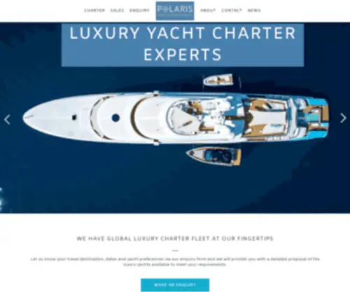Polarisyachtcharter.com(Expert Luxury Yacht Charter Brokerage) Screenshot