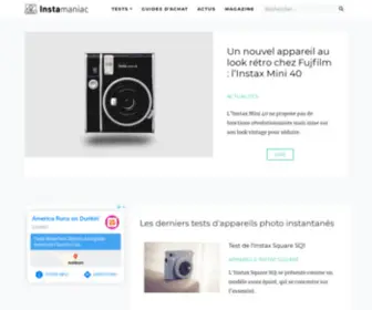 Polaroidmania.com(Tests & avis pour les appareils instantanés Polaroid et Instax) Screenshot