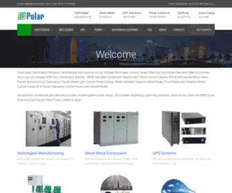 Polarqatar.com(Supplier of UPS Stabilizer DB SMDB LV Panel GRP Enclosure Earthing) Screenshot