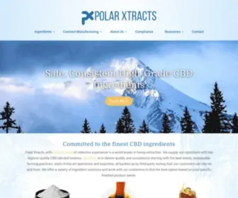 Polarxtracts.com(Polar Xtracts is an industry leading supplier of premium CBD oils and isolates) Screenshot