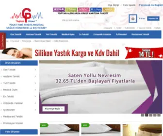 Polattibbitekstil.com.tr(Polat Hospital and Hotel Textiles) Screenshot