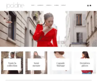 Poldine-Paris.fr(Marque de robes semi) Screenshot