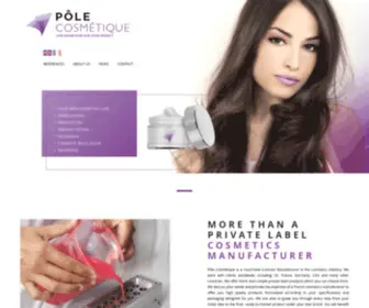 Pole-Cosmetique.co.uk(More than a private label cosmetics manufacturer) Screenshot