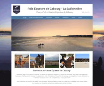 Pole-Equestre-Cabourg.fr(Accueil) Screenshot