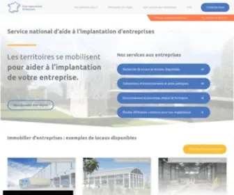 Pole-Implantation.org(Service national d'aide à l'implantation d'entreprises) Screenshot