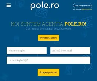 Pole.ro(Site-ul agentiei de web design . Servicii complete pentru cresterea afacerii tale) Screenshot