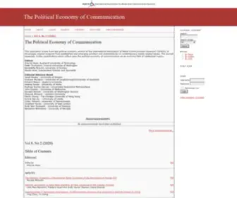 Polecom.org(The Political Economy of Communication) Screenshot