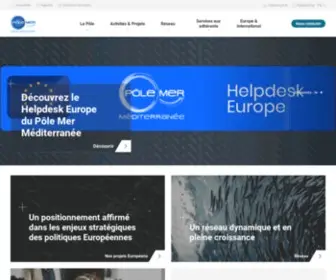 Polemermediterranee.com(Pôle Mer Méditerranée) Screenshot