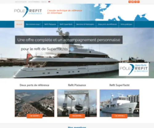 Polerefit.com(Super Yacht refit) Screenshot