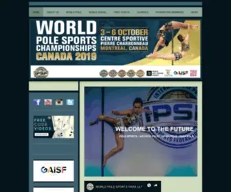 Polesports.org(International Pole Sports Federation & The World Pole Sports Championships) Screenshot