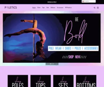 Poleticswear.com(Poletics) Screenshot