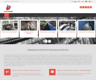 Polfirms.eu(POLFIRMS ist ein Katalog der polnischen Industrieunternehmen) Screenshot