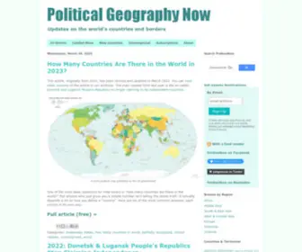 Polgeonow.com(Political Geography Now) Screenshot