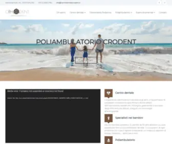 Poliambulatoriocrodent.it(Poliambulatorio Crodent Rho) Screenshot