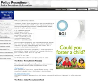 Police-Recruitment.com(Police recruitment website home page inc) Screenshot