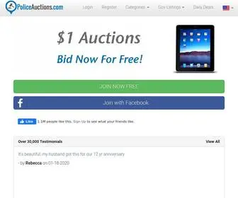 Policeauctions.com(Police Auctions) Screenshot