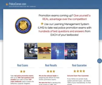 Policecareer.com(Police promotion exam questions) Screenshot