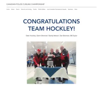 Policecurling.ca(Canadian Police Curling Association) Screenshot