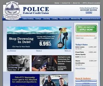 Policefcu.com(Police Federal Credit Union) Screenshot