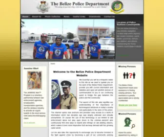 Police.gov.bz(Belize Police Department) Screenshot