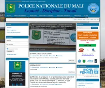 Police.gov.ml(Police Nationale du Mali) Screenshot