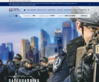 Police.gov.sg(The official Singapore Police Force website. The Singapore Police Force (SPF)) Screenshot
