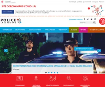 Police.lu(Portail de la Police Grand) Screenshot