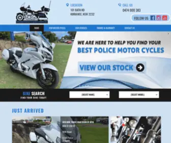 Policemotorcycles.com.au(Police Motor Cycles) Screenshot