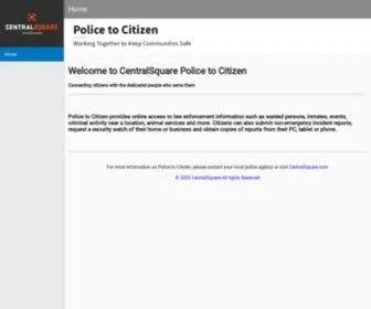 Policetocitizen.com(Police To Citizen) Screenshot