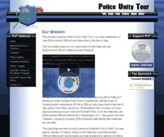 Policeunitytour.com(The primary purpose of the Police Unity Tour) Screenshot