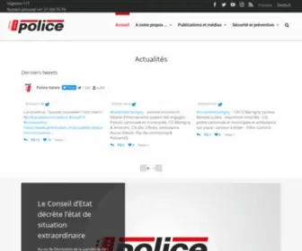 Policevalais.ch(Police cantonale valaisanne) Screenshot