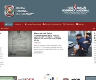 Policianacional.gov.py(Policía Nacional) Screenshot