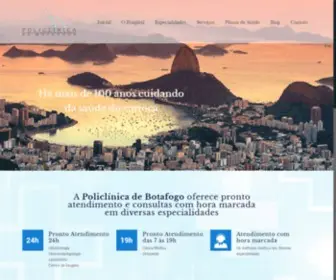 Policlinicadebotafogo.com.br(Policlínica de Botafogo) Screenshot