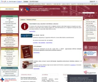 Policlinicoumberto1.it(Umberto I) Screenshot