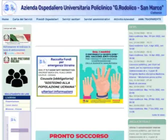 Policlinicovittorioemanuele.it(Azienda ospedaliero universitaria policlinico "g.rodolico) Screenshot