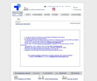 Policlinicsantcugat.com(Policlinicsantcugat) Screenshot