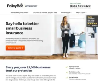 Policybee.co.uk(Small business & charity insurance) Screenshot