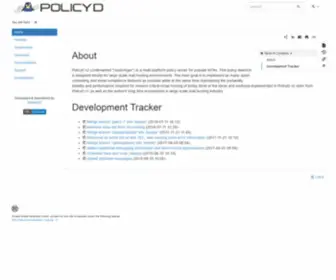 Policyd.org(Policyd) Screenshot